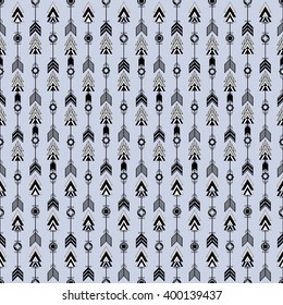Tribal patterns with line, arrow, feathers, decorative elements, geometric symbols Aztec style. Boho pattern, tribal logo, hipster shapes.