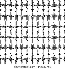 Tribal patterns with line, arrow, feathers, decorative elements, geometric symbols Aztec style. Boho pattern, tribal logo, hipster shapes.