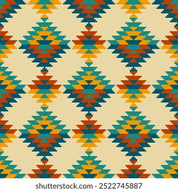 Tribal pattern,vector Native American seamless pattern,Navajo ornament.