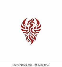 Tribal Phoenix of Rebirth Logo for sale.