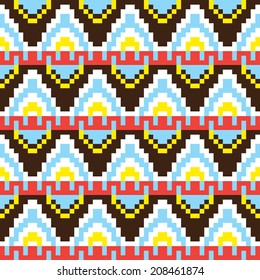 Tribal pixel pattern