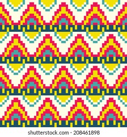 Tribal pixel pattern