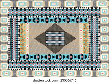 Tribal print,border pattern with stripe,aztec,ethnic.