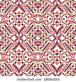 Tribal Psychedelic Seamless Pattern Stock Vector (Royalty Free ...