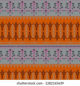 Tribal repetead pattern - Berber native signs ,ethnic background,folk elements.