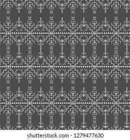 Tribal repetitive pattern - Berber native signs background,north african art