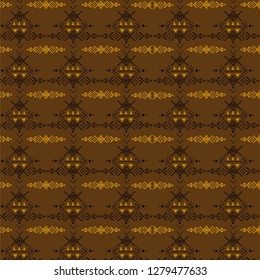 Tribal repetitive pattern - Berber native signs background,north african art