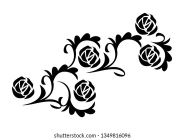 Tribal Rose.
Illustration of Rose.Ethnic artwork.