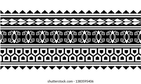 Tribal Samoan Aboriginal Tattoo Pattern Design Stock Vector (Royalty ...