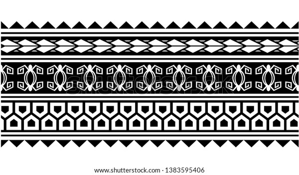 Tribal Samoan Aboriginal Tattoo Pattern Design Stock Vector (Royalty ...