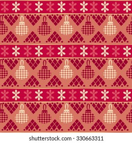 Tribal seamless Christmas pattern. It can be used for cloth, jackets, bags, notebooks, cards, envelopes, pads, blankets, furniture, packing