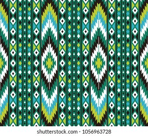 Tribal seamless colorful geometric pattern. Ethnic vector texture.Traditional ornament.