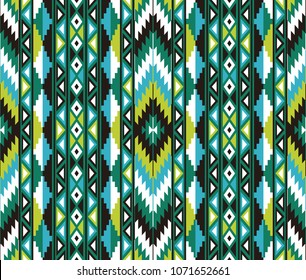 Tribal seamless colorful geometric pattern. Ethnic vector texture.Traditional ornament.