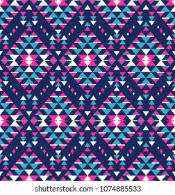 Tribal seamless colorful geometric pattern. Ethnic vector texture.Traditional ornament.