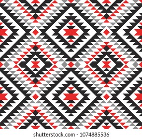 Tribal seamless colorful geometric pattern. Ethnic vector texture.Traditional ornament.