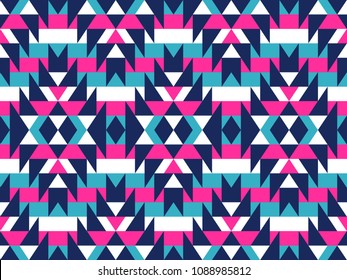 Tribal seamless colorful geometric pattern. Ethnic vector texture.Traditional ornament.