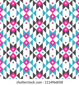 Tribal seamless colorful geometric pattern. Ethnic vector texture.Traditional ornament.