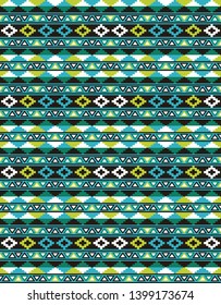 Tribal seamless colorful geometric pattern. Ethnic vector texture.Traditional ornament.