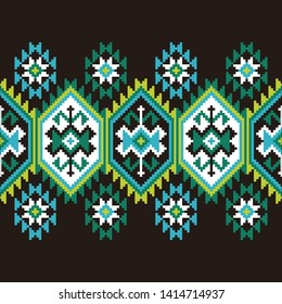Tribal seamless colorful geometric pattern. Ethnic vector texture.Traditional ornament.
