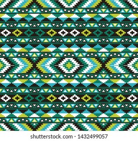 Tribal seamless colorful geometric pattern. Ethnic vector texture.Traditional ornament.
