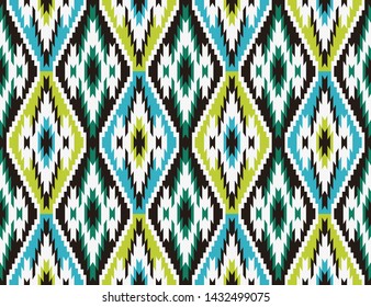 Tribal seamless colorful geometric pattern. Ethnic vector texture.Traditional ornament.
