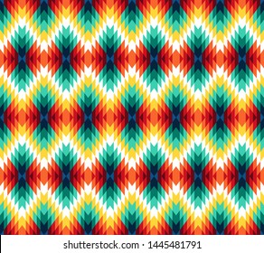 Tribal seamless colorful geometric pattern. Ethnic vector texture.Traditional ornament.