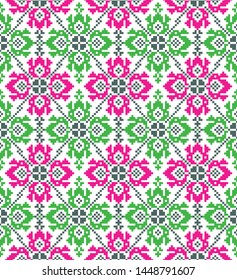 Tribal seamless colorful geometric pattern. Ethnic vector texture.Traditional ornament.