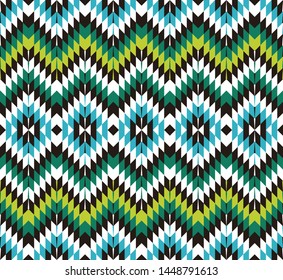 Tribal seamless colorful geometric pattern. Ethnic vector texture.Traditional ornament.