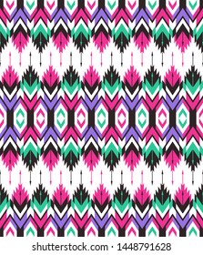 Tribal seamless colorful geometric pattern. Ethnic vector texture.Traditional ornament.