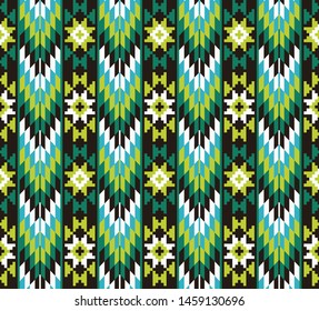 Tribal seamless colorful geometric pattern. Ethnic vector texture.Traditional ornament.