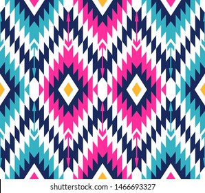 Tribal seamless colorful geometric pattern. Ethnic vector texture.Traditional ornament.

