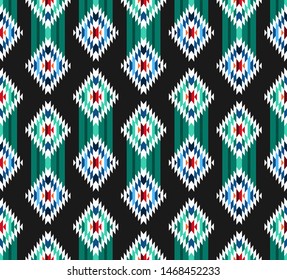 Tribal seamless colorful geometric pattern. Ethnic vector texture.Traditional ornament.
