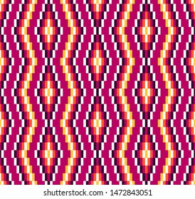 Tribal seamless colorful geometric pattern. Ethnic vector texture.Traditional ornament.