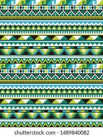 Tribal seamless colorful geometric pattern. Ethnic vector texture.Traditional ornament.
