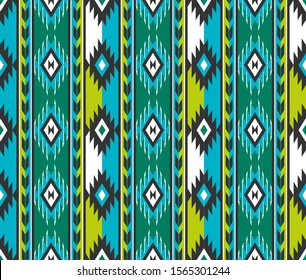 Tribal seamless colorful geometric pattern. Ethnic vector texture.Traditional ornament.