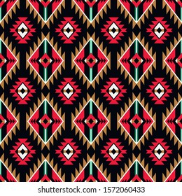 Tribal seamless colorful geometric pattern. Ethnic vector texture.Traditional ornament.