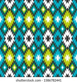 Tribal seamless colorful geometric pattern. Ethnic vector texture.Traditional ornament.