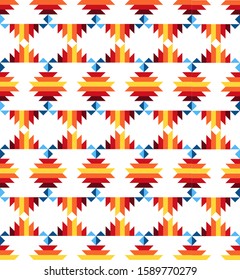 Tribal seamless colorful geometric pattern. Ethnic vector texture.Traditional ornament.