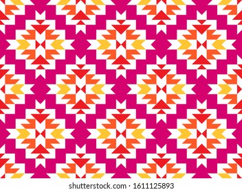 Tribal seamless colorful geometric pattern. Ethnic vector texture.Traditional ornament.