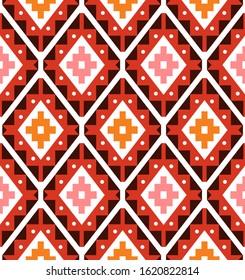 Tribal seamless colorful geometric pattern. Ethnic vector texture.Traditional ornament.