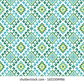Tribal seamless colorful geometric pattern. Ethnic vector texture.Traditional ornament.

