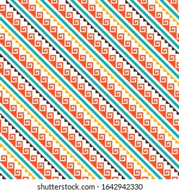 Tribal seamless colorful geometric pattern. Ethnic vector texture.Traditional ornament.