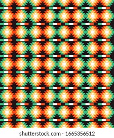 Tribal seamless colorful geometric pattern. Ethnic vector texture.Traditional ornament.
