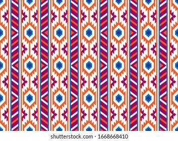 Tribal seamless colorful geometric pattern. Ethnic vector texture.Traditional ornament.
