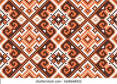 Tribal seamless colorful geometric pattern. Ethnic vector texture.Traditional ornament.
