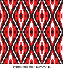 Tribal seamless colorful geometric pattern. Ethnic vector texture.Traditional ornament.