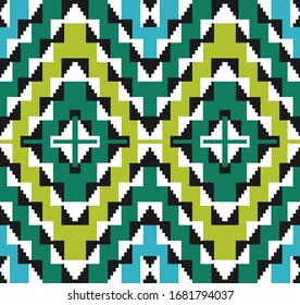 Tribal seamless colorful geometric pattern. Ethnic vector texture.Traditional ornament.
