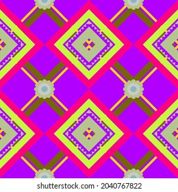 Tribal seamless colorful geometric pattern. Silk geometric ethnic oriental seamless pattern traditional. Using for Aztec carpet style,Folk embroidery, Indian,Scandinavian, Gypsy,Mexican,African fabric