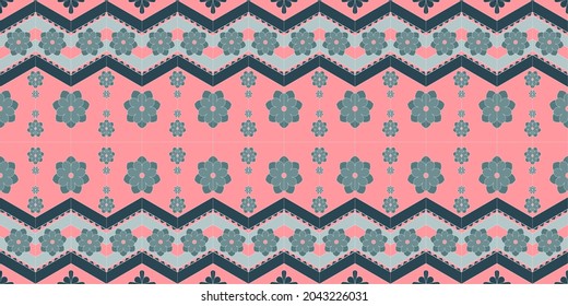Tribal seamless colorful geometric pattern. Silk geometric ethnic oriental seamless pattern traditional. Using for Aztec carpet style,Folk embroidery, Indian,Scandinavian, Gypsy,Mexican,African fabric