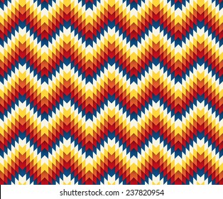 Tribal seamless colorful geometric pattern.